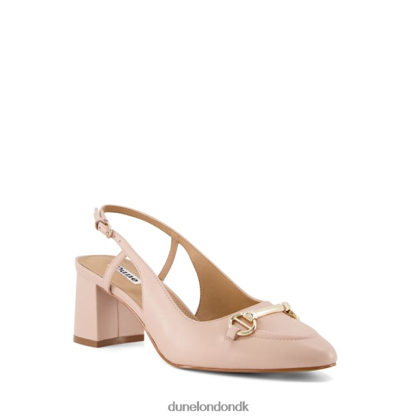cassie snaffle-trim blok-hæl slingback domstole Dune London Kvinder nøgen NXB060507