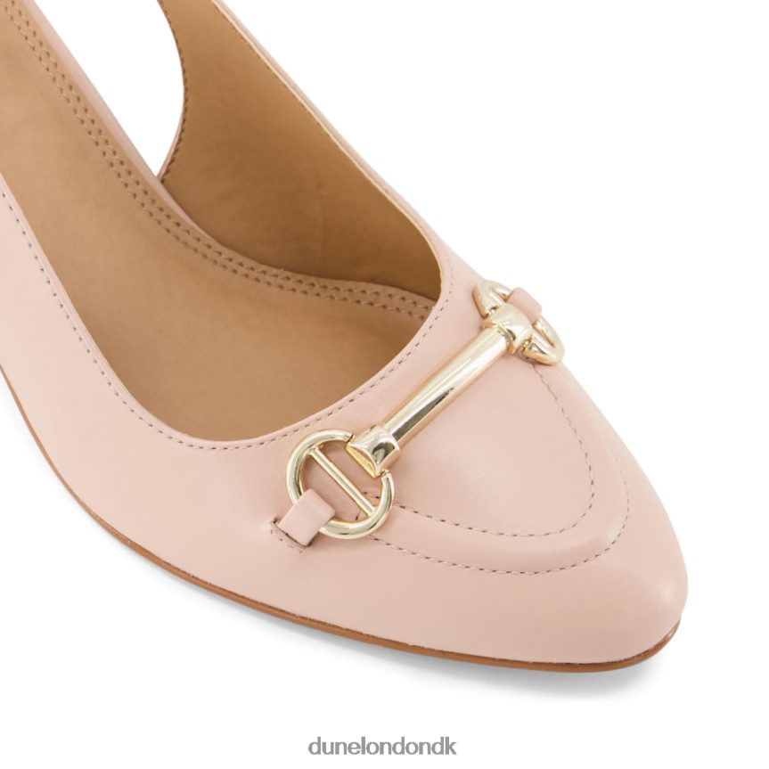 cassie snaffle-trim blok-hæl slingback domstole Dune London Kvinder nøgen NXB060507