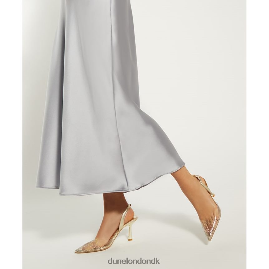 central diamant vinyl slingback banesko Dune London Kvinder guld NXB060465