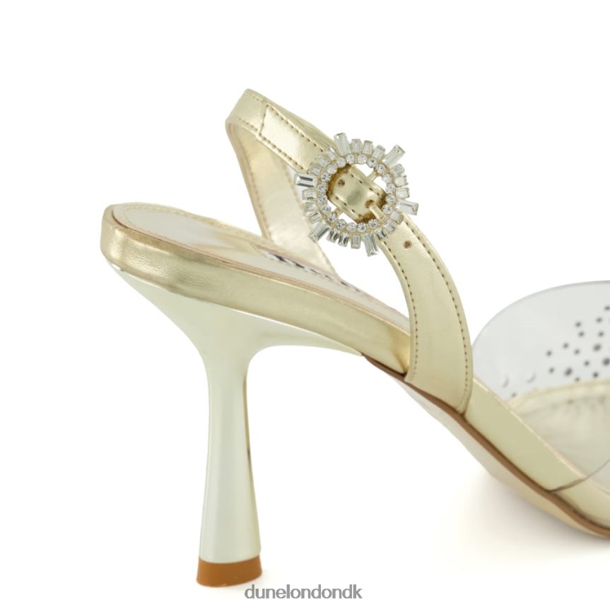 central diamant vinyl slingback banesko Dune London Kvinder guld NXB060465