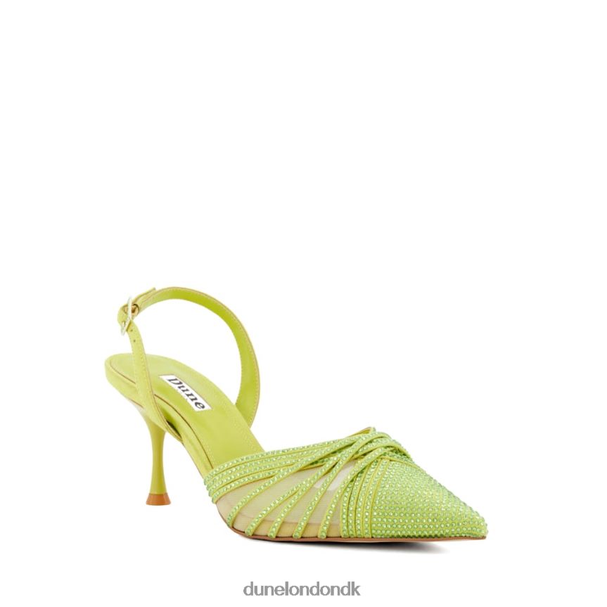 cloudia slingback banesko i diamantmesh Dune London Kvinder Citron NXB06028