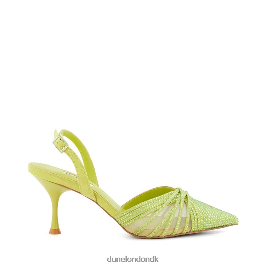 cloudia slingback banesko i diamantmesh Dune London Kvinder Citron NXB06028