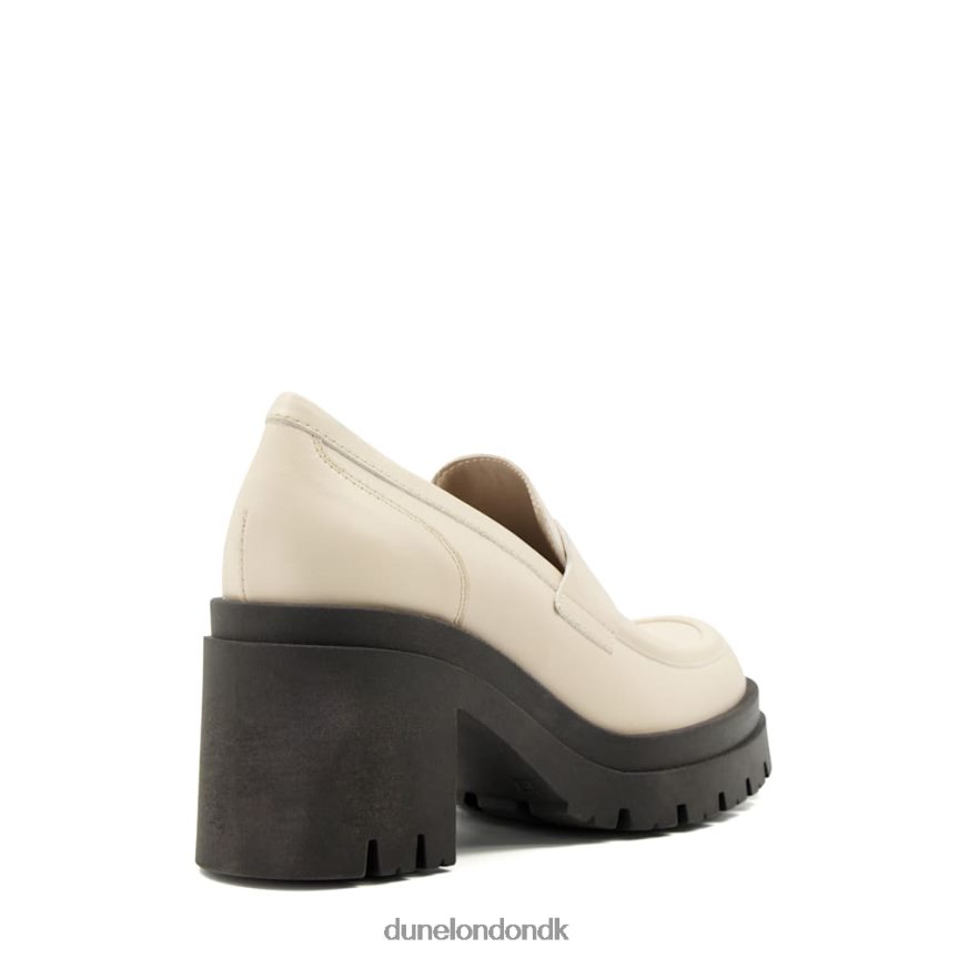 jordet loafers med blokhæl i læder Dune London Kvinder ecru NXB060272