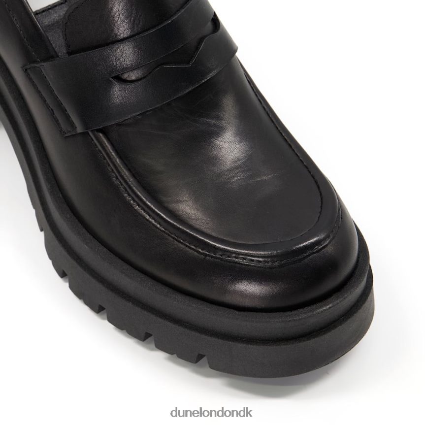 jordet loafers med blokhæl i læder Dune London Kvinder sort NXB060325