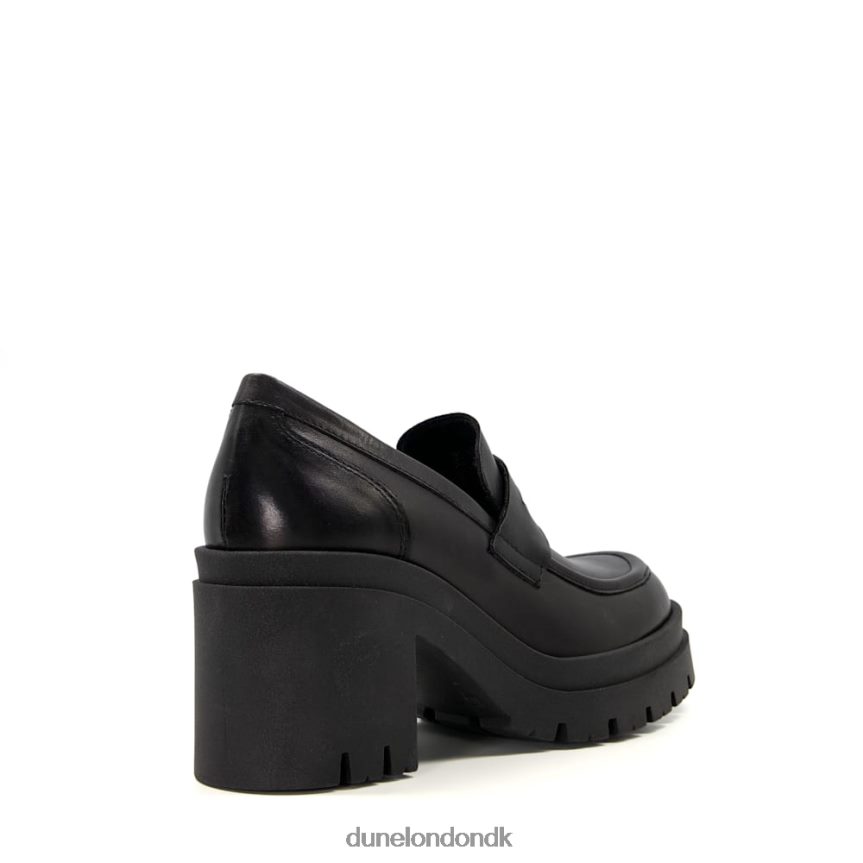 jordet loafers med blokhæl i læder Dune London Kvinder sort NXB060325