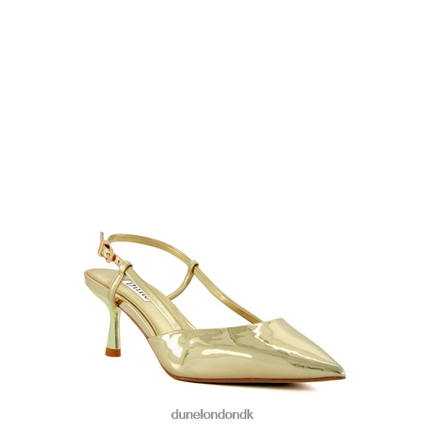 klassificere flare-hæl slingback banesko Dune London Kvinder guld NXB060455