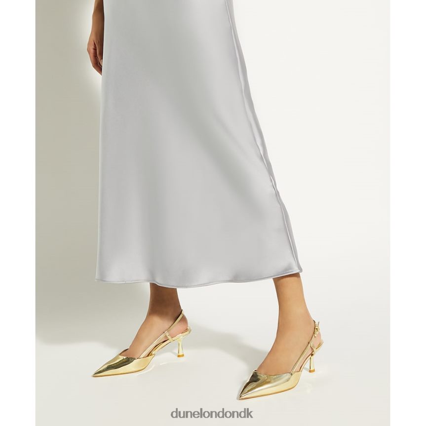 klassificere flare-hæl slingback banesko Dune London Kvinder guld NXB060455