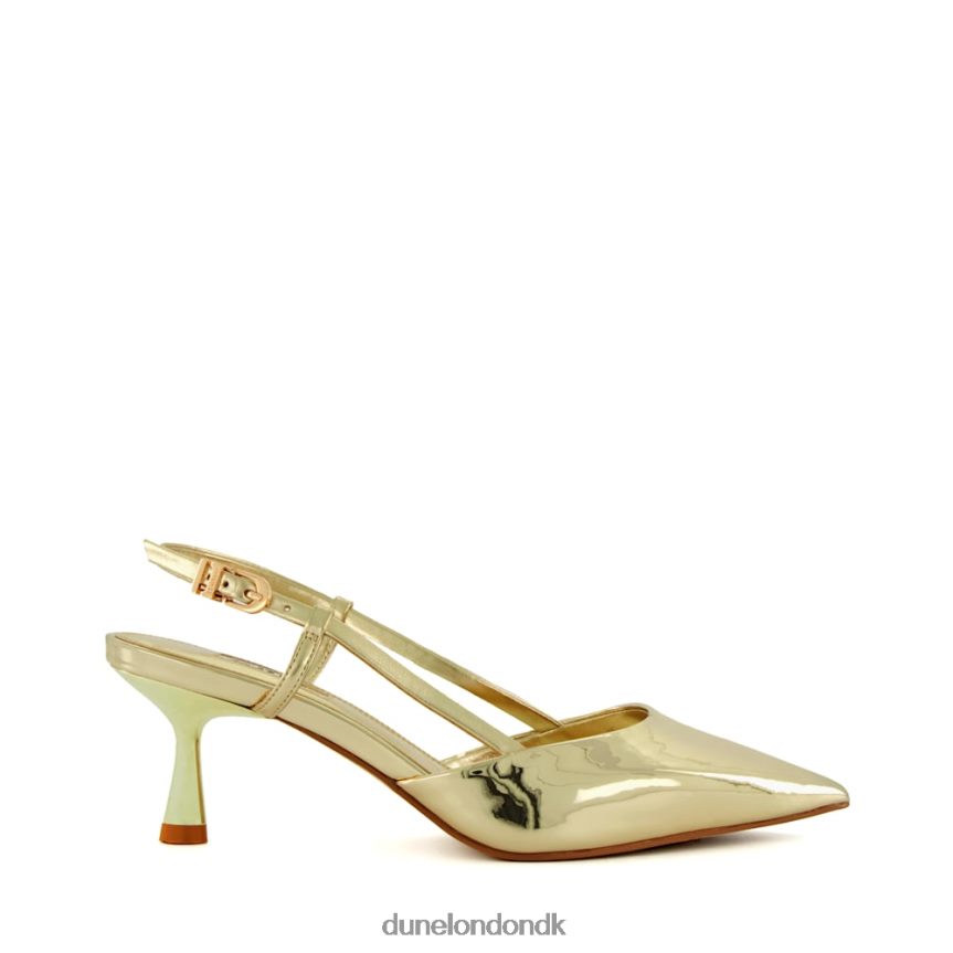 klassificere flare-hæl slingback banesko Dune London Kvinder guld NXB060455