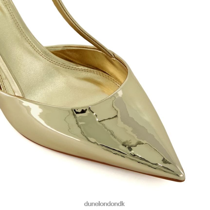klassificere flare-hæl slingback banesko Dune London Kvinder guld NXB060455