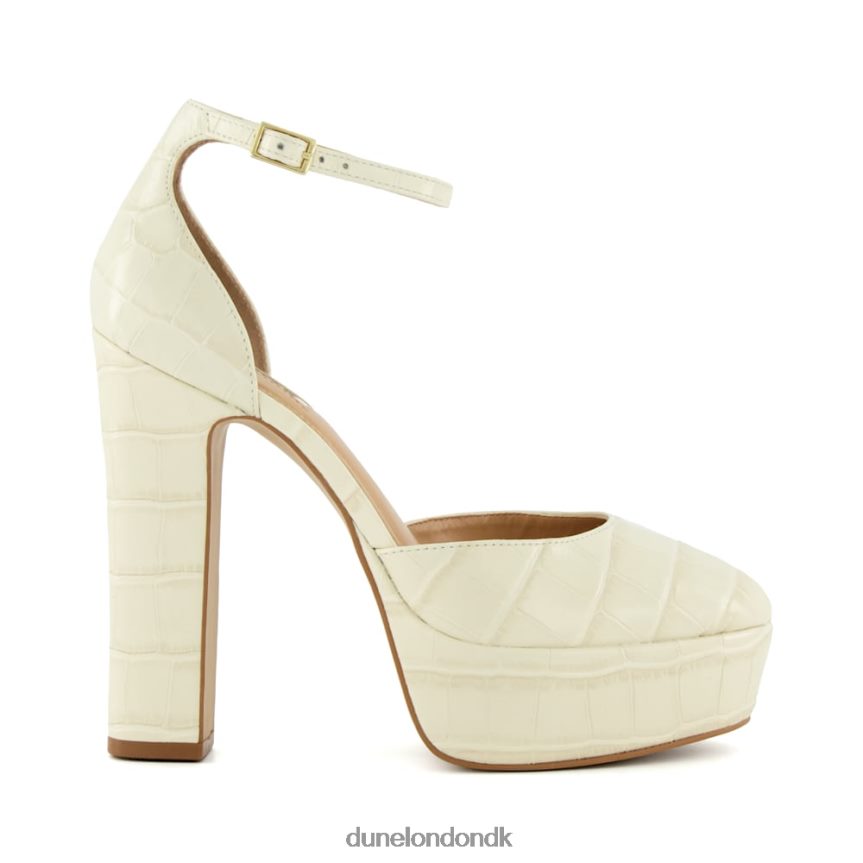 konkurrence croc-print-læder platform mary jane sko Dune London Kvinder ecru NXB060173