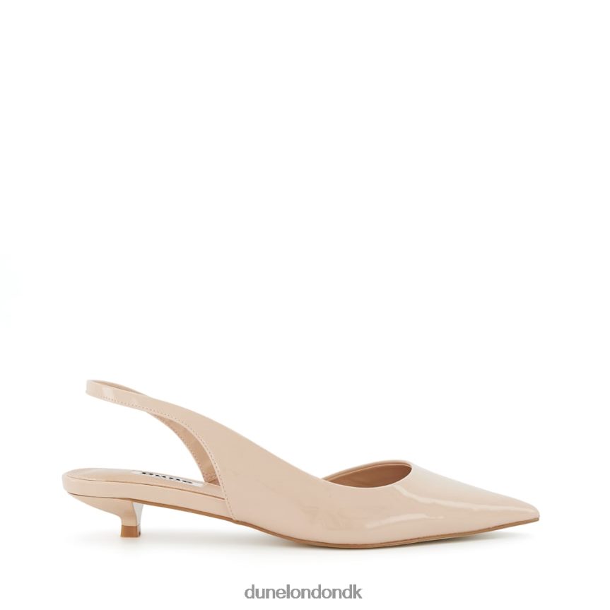 roligere patenterede kitten-hæl slingback domstole Dune London Kvinder nøgen NXB06020