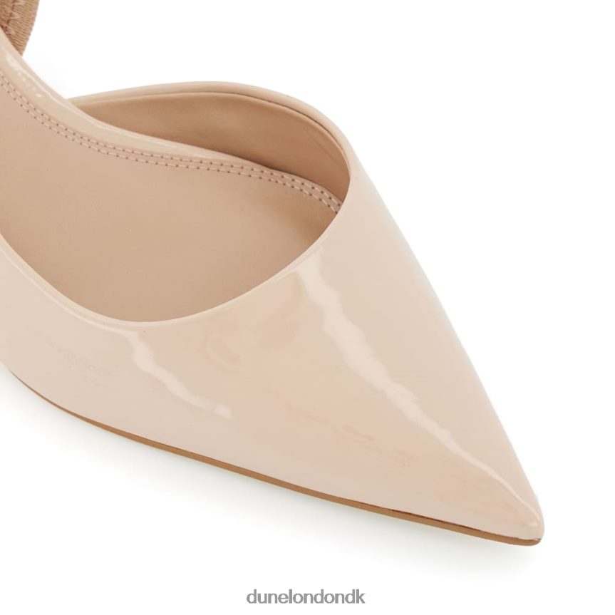 roligere patenterede kitten-hæl slingback domstole Dune London Kvinder nøgen NXB06020