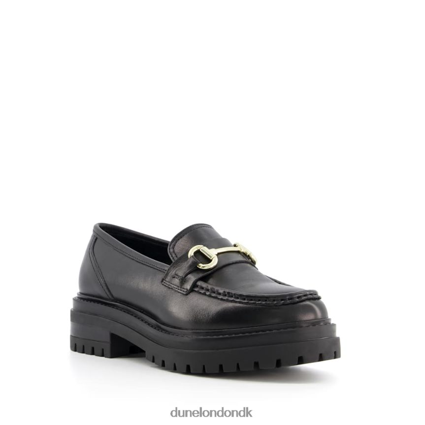 gallagher læder traktor snaffle loafers Dune London Kvinder sort NXB060384