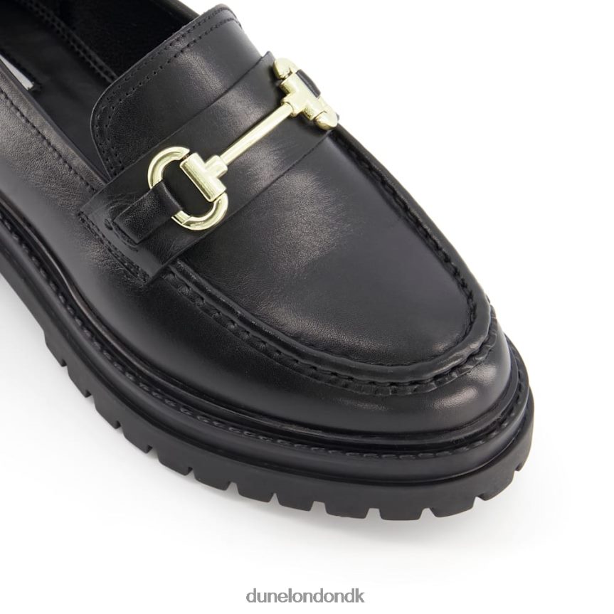gallagher læder traktor snaffle loafers Dune London Kvinder sort NXB060384