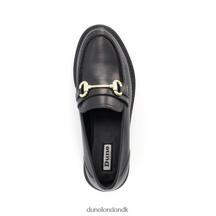 gallagher læder traktor snaffle loafers Dune London Kvinder sort NXB060384