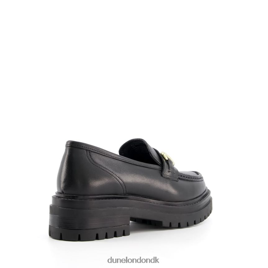 gallagher læder traktor snaffle loafers Dune London Kvinder sort NXB060384