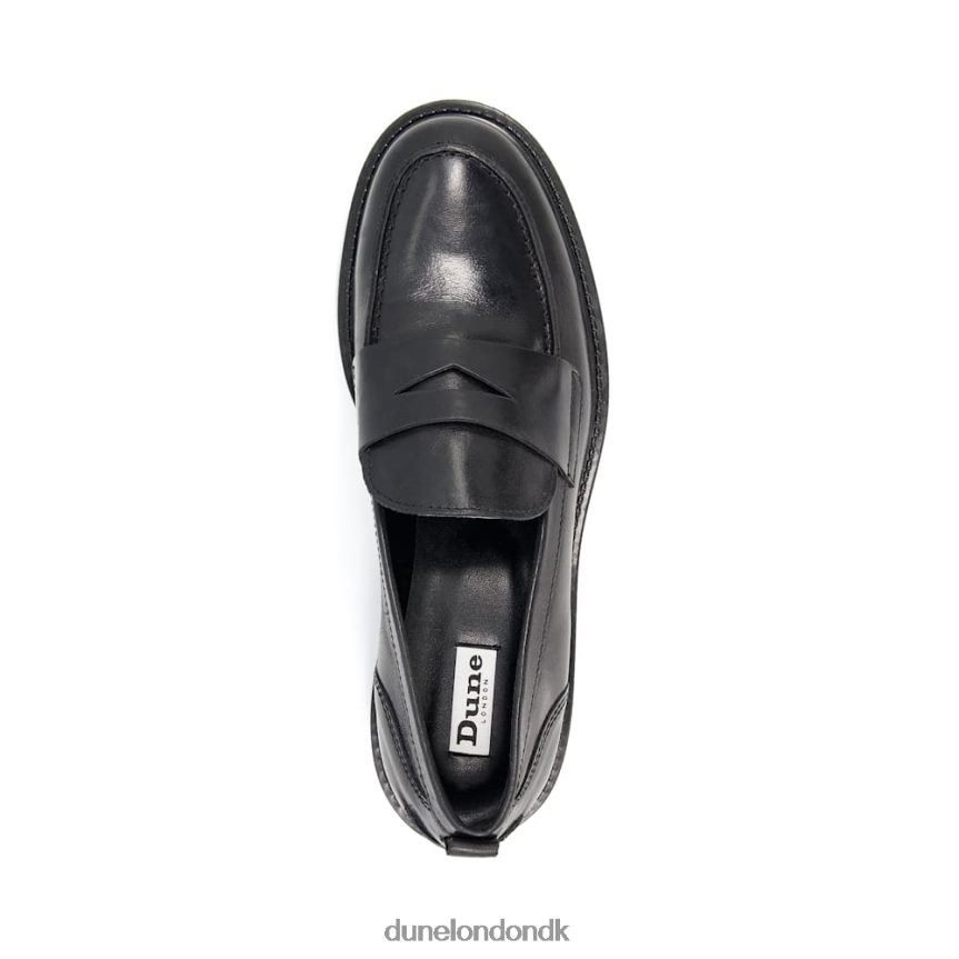 geeno minimalistiske penny loafers Dune London Kvinder sort NXB060324