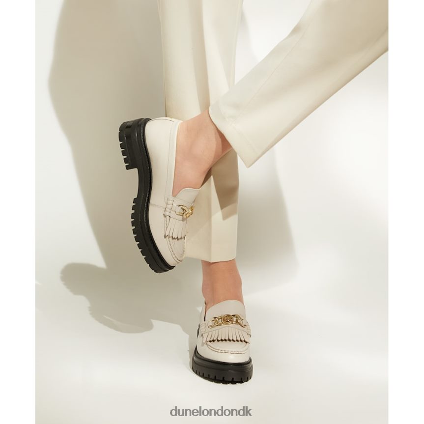 georgiana kæde-kvast-detalje chunky loafers Dune London Kvinder ecru NXB060477