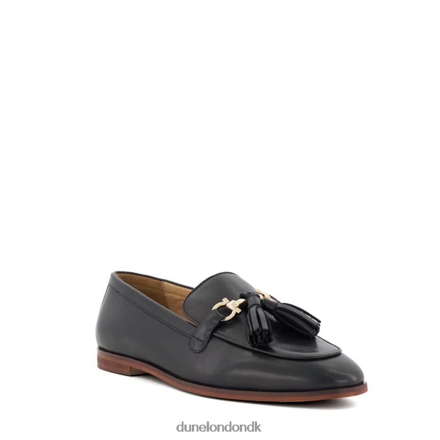 giada snaffel-og-kvast-trim loafers Dune London Kvinder sort NXB060419