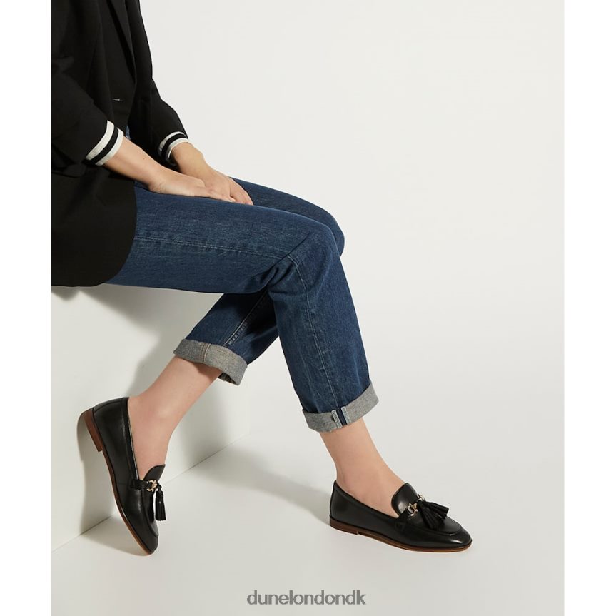 giada snaffel-og-kvast-trim loafers Dune London Kvinder sort NXB060419