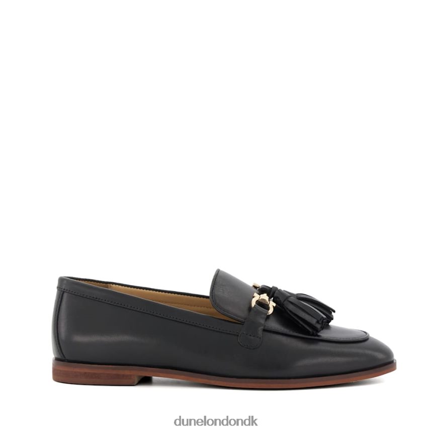 giada snaffel-og-kvast-trim loafers Dune London Kvinder sort NXB060419