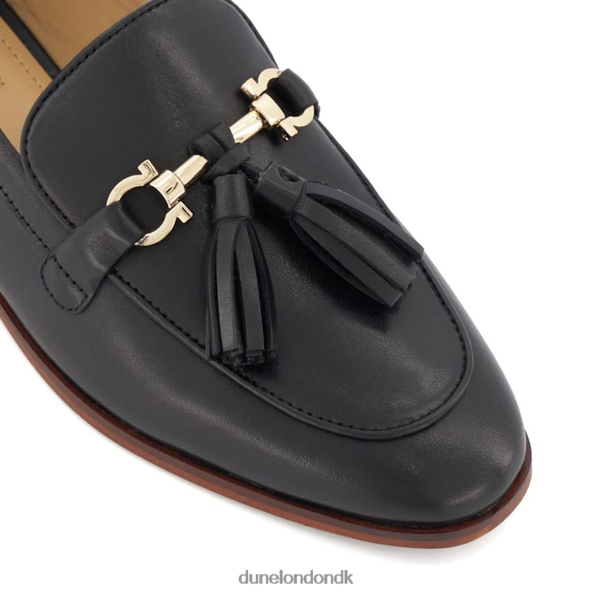 giada snaffel-og-kvast-trim loafers Dune London Kvinder sort NXB060419