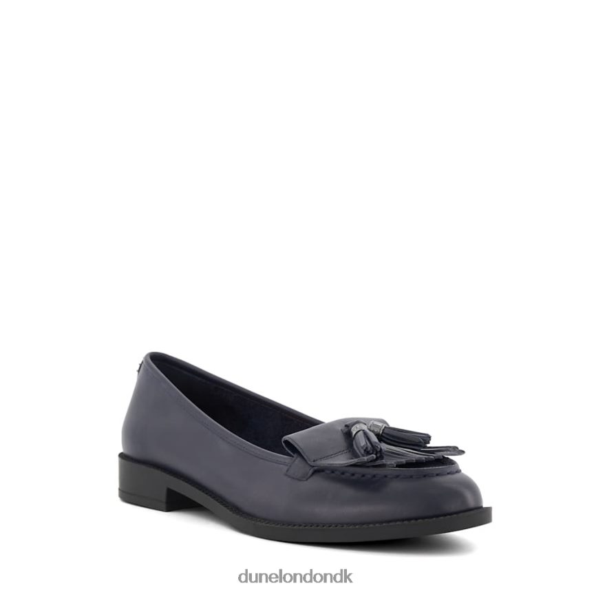 granthams loafers i læder med kvast-frynser Dune London Kvinder flåde NXB06054