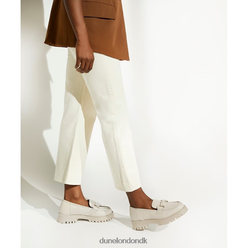 stirrede chunky snaffle-trim loafers Dune London Kvinder off white NXB060457
