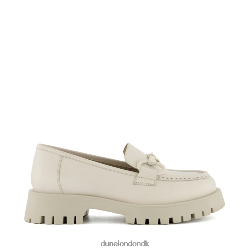 stirrede chunky snaffle-trim loafers Dune London Kvinder off white NXB060457