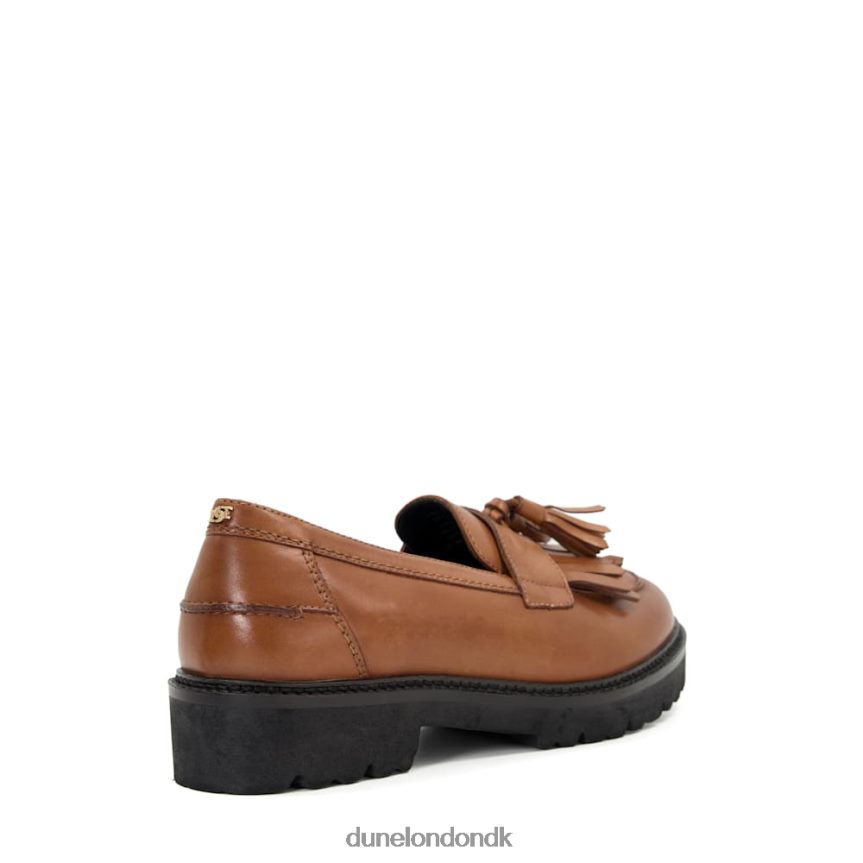 værge loafers med frynser i læder Dune London Kvinder tan NXB060500