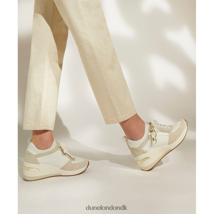 eilin kilesko med snørebånd Dune London Kvinder fløde NXB060591