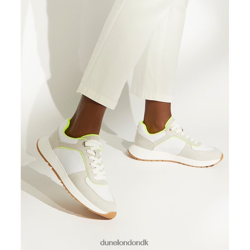 emelias løbetræner med snørebånd Dune London Kvinder Citron NXB06072