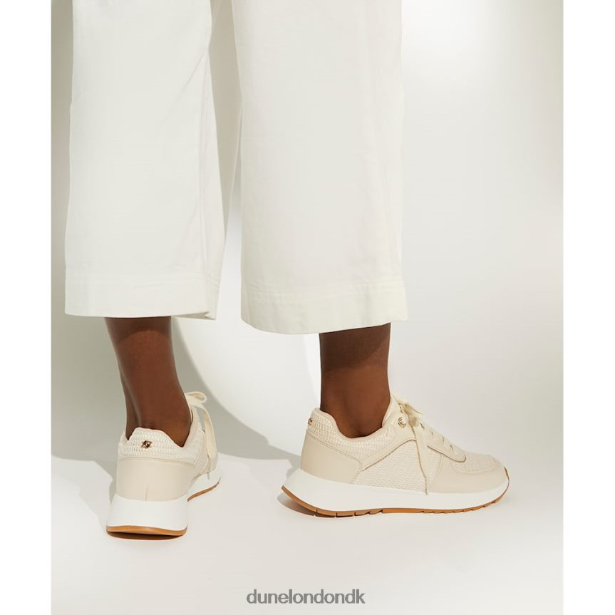 emelias løbetræner med snørebånd Dune London Kvinder ecru NXB060519