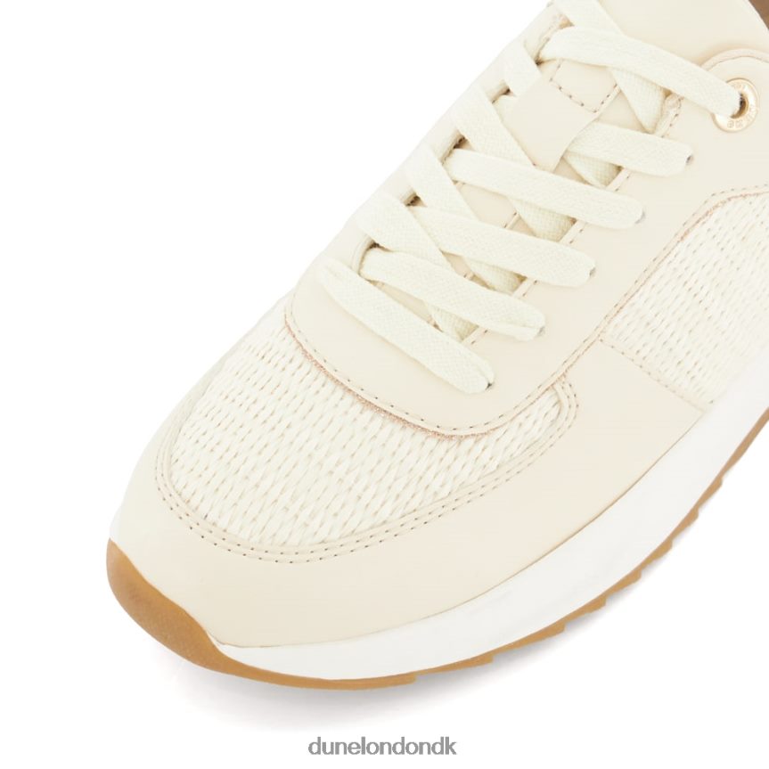 emelias løbetræner med snørebånd Dune London Kvinder ecru NXB060519