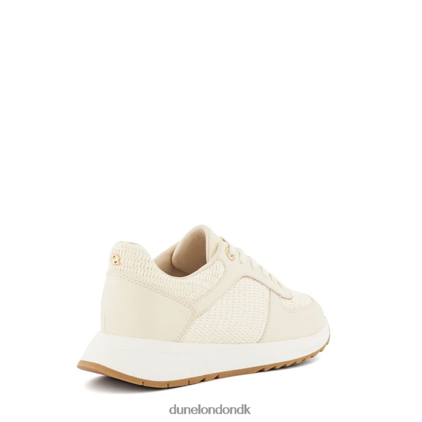 emelias løbetræner med snørebånd Dune London Kvinder ecru NXB060519