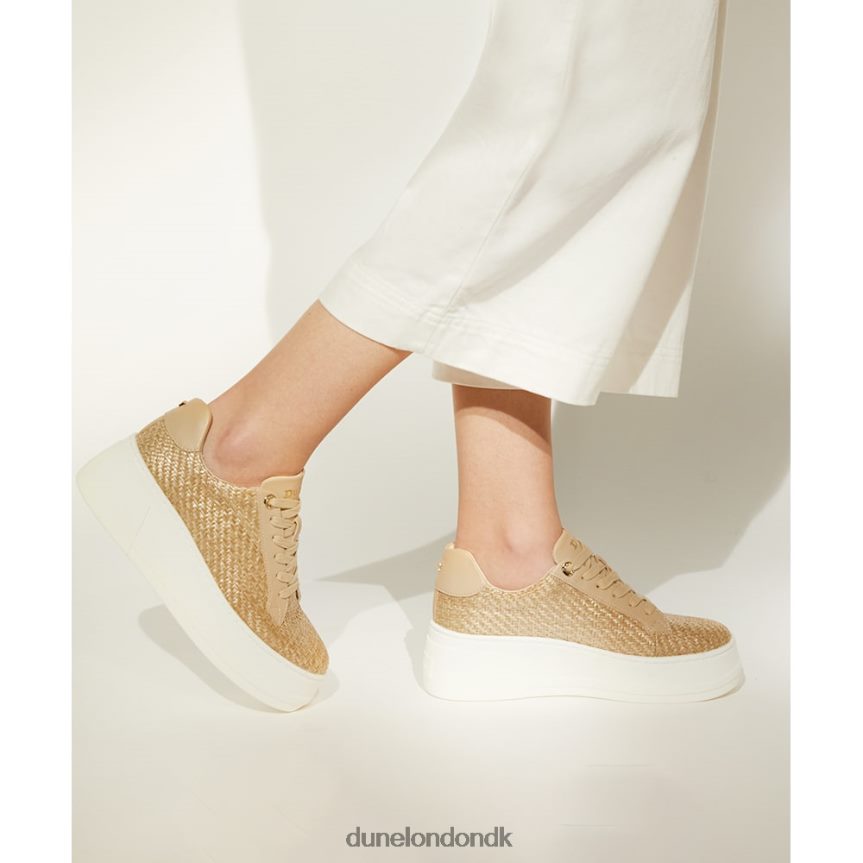 episode fladformede sneakers med snørebånd Dune London Kvinder naturlig NXB060552