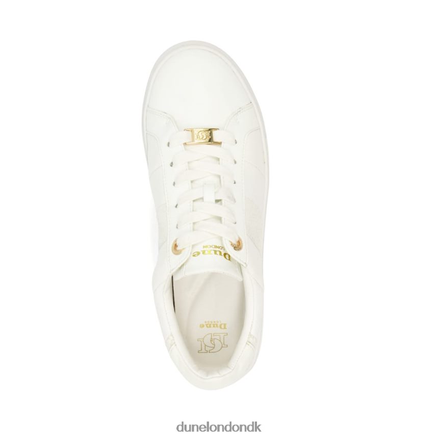 everleigh croc- og slangetræssko med snørebånd Dune London Kvinder hvid NXB060327