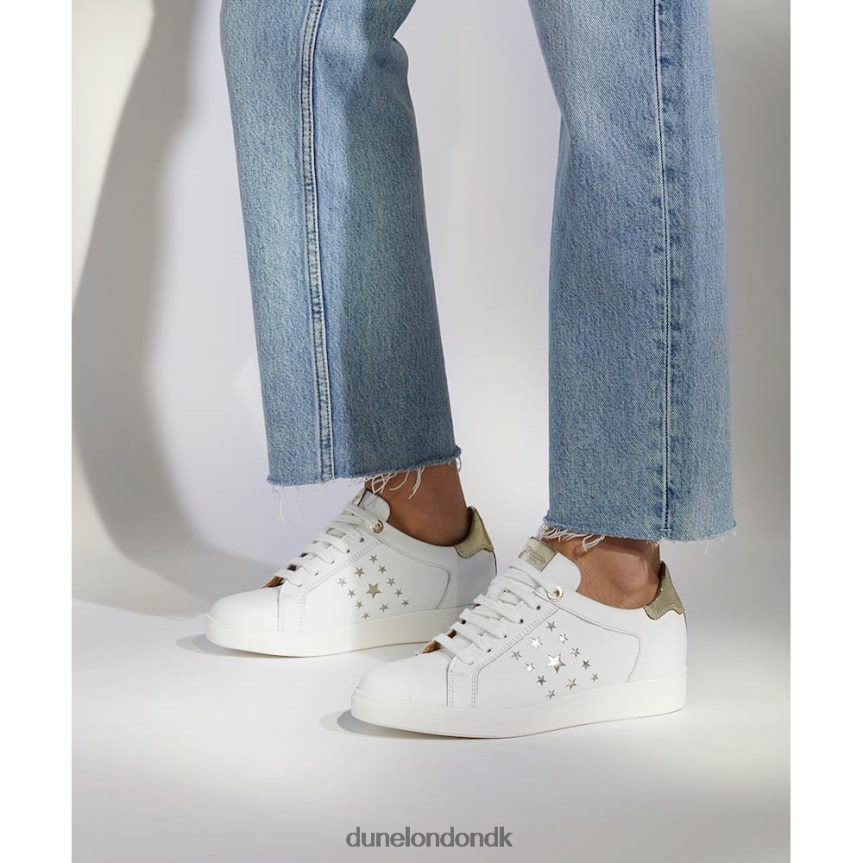 hyldeblomst stjernedetalje snøresko Dune London Kvinder hvid NXB060636