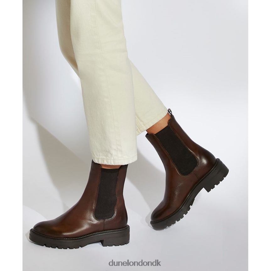 billede bikerstøvler i læder Dune London Kvinder Brun NXB060314