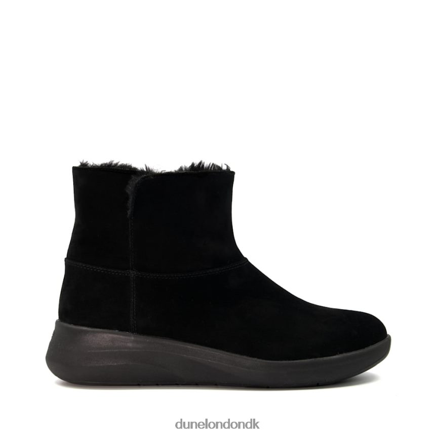 e tempo komfortable ankelstøvler foret i imiteret pels Dune London Kvinder sort NXB060574