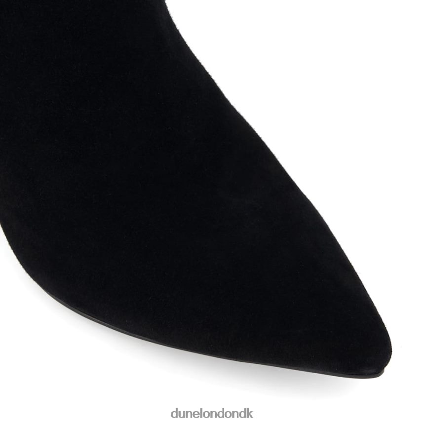 obsessiv 2 ankelstøvler med mellemhæl i ruskind Dune London Kvinder sort NXB060362