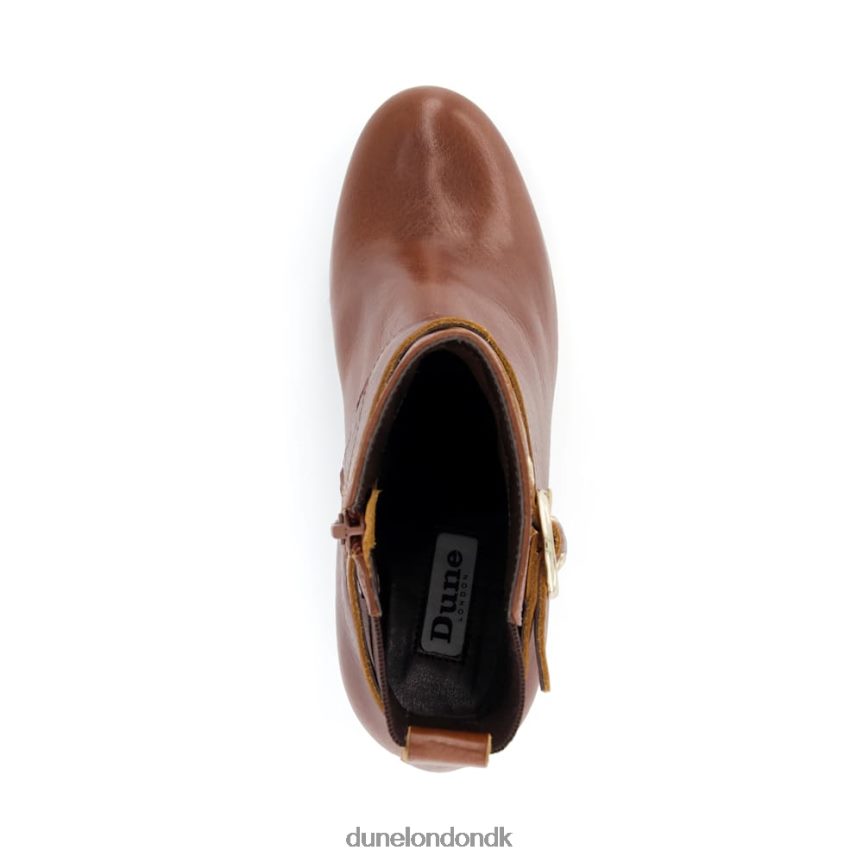 oreana ankelstøvler med spænde i læder Dune London Kvinder tan NXB060380