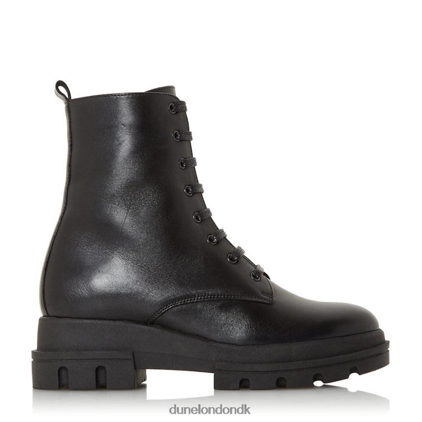 parque chunky ydersål snøre ankelstøvler Dune London Kvinder sort NXB060652