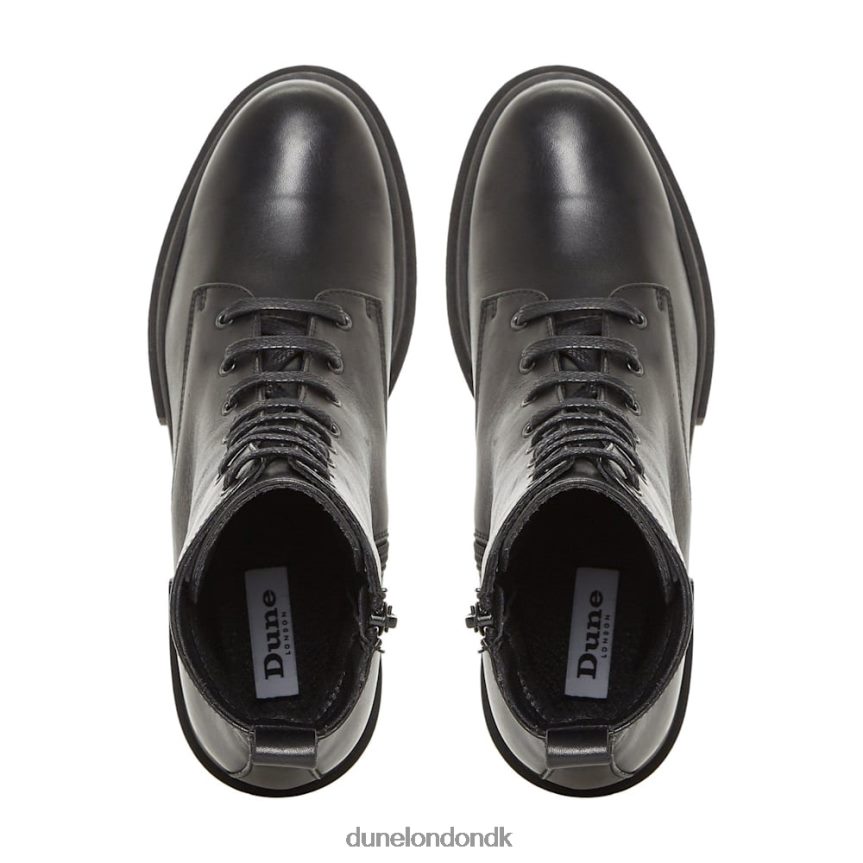 parque chunky ydersål snøre ankelstøvler Dune London Kvinder sort NXB060652