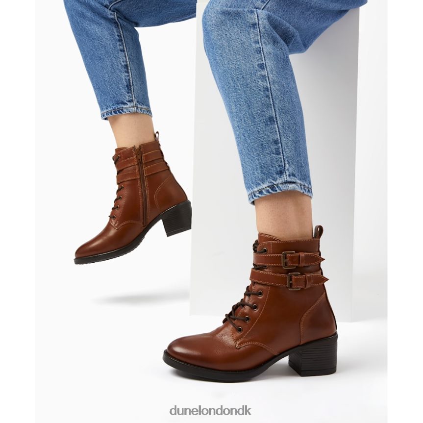 paxan ankelstøvler med bred pasform med spænde Dune London Kvinder tan NXB060358