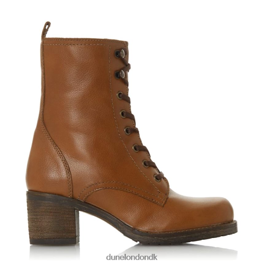 pearse ankelstøvler med snøre på mellemblokken Dune London Kvinder tan NXB060611