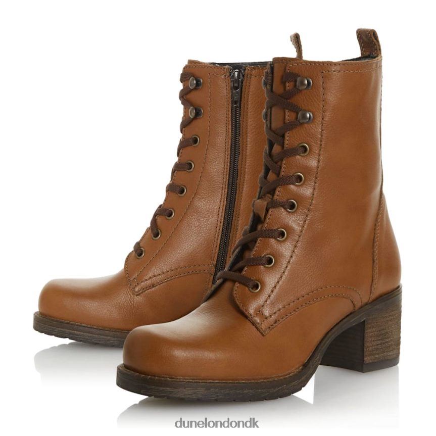 pearse ankelstøvler med snøre på mellemblokken Dune London Kvinder tan NXB060611