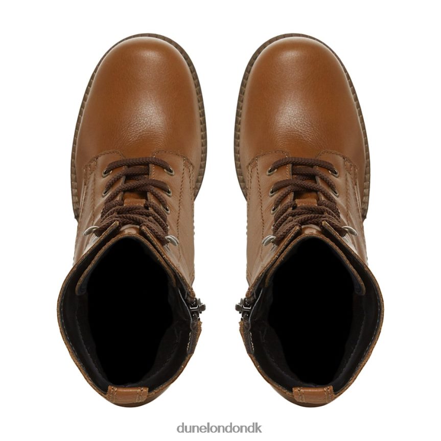 pearse ankelstøvler med snøre på mellemblokken Dune London Kvinder tan NXB060611