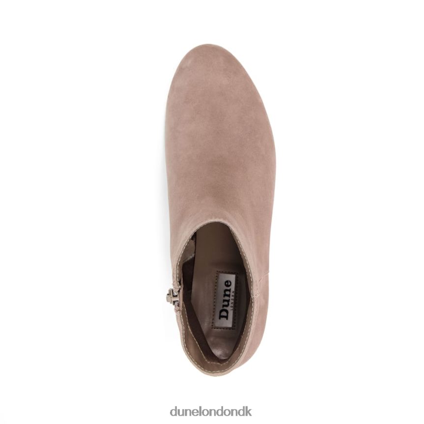 pippie lavhælede ankelstøvler i ruskind Dune London Kvinder taupe NXB060495