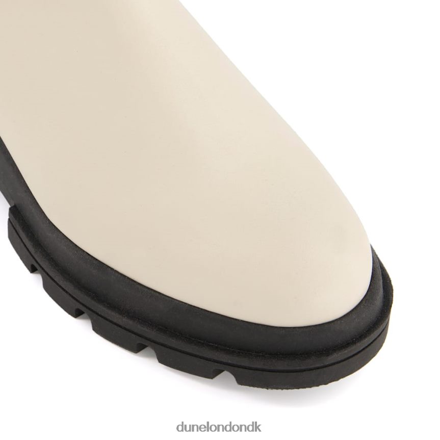 beviser chunky-sål chelsea-støvler i læder Dune London Kvinder ecru NXB060533